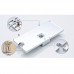 Square Spray Shower Set 304 Stainless Steel Copper Mixing Valve Hot And Cold Water Tap 3 Files - B0783538ZH